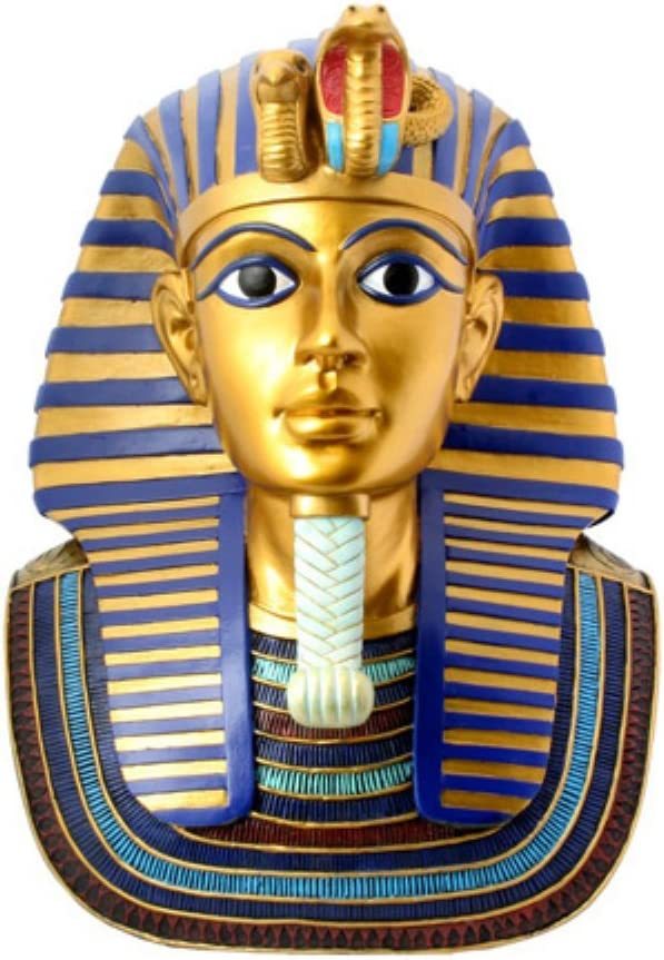 古代エジプト ファラオ ツタンカーメン王のゴールド マスク - コレクタブル置物彫像 彫刻(輸入品）_画像1