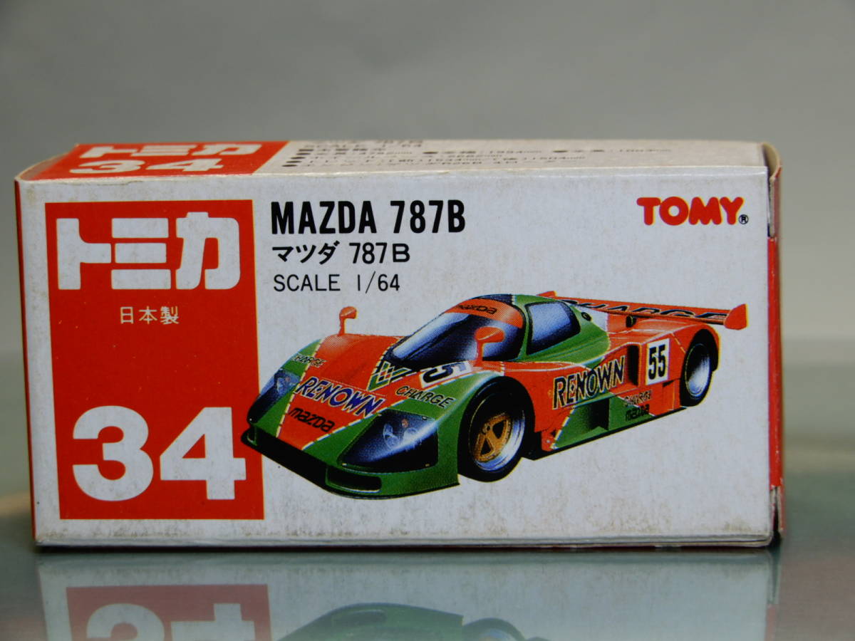 有名人芸能人】 トミカ 赤箱 日本製 34 マツダ787B