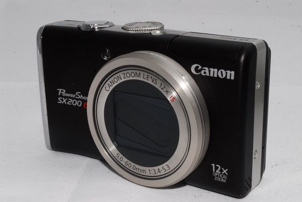 【極上品】Canon デジタルカメラ PowerShot (パワーショット) SX200 IS ブラック PSSX200IS(BK) #133