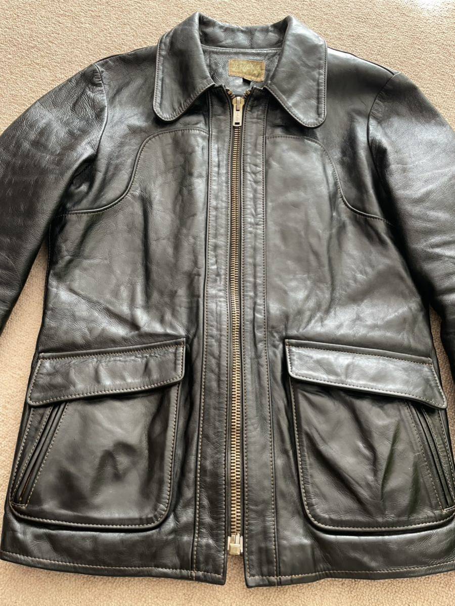 THE REAL McCOY'S70's LEATHER JACKET/DEAD WOODサイズ40