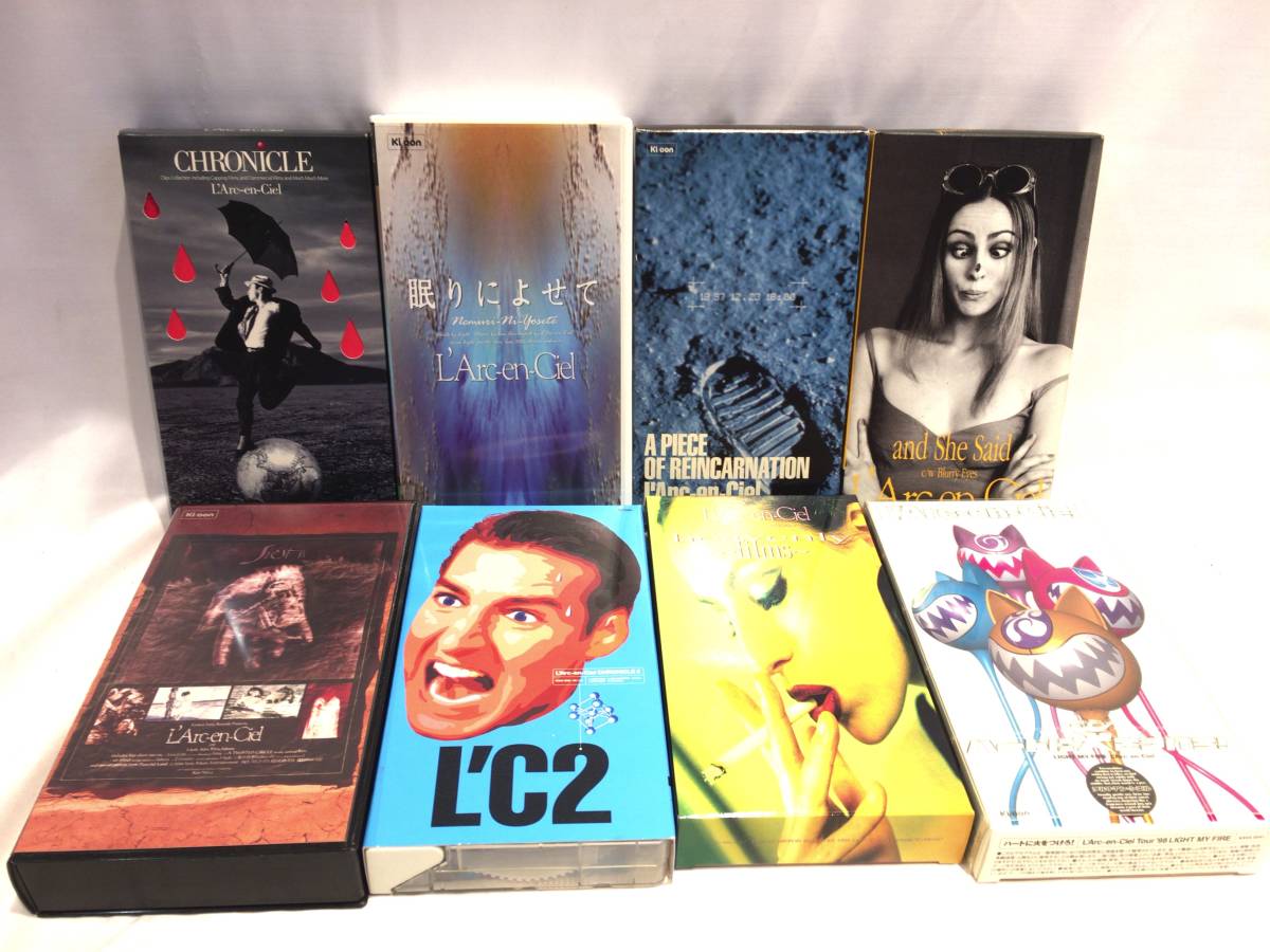 #8049#L\'Arc-en-Ciel VHS video 8 pcs set L'Arc-en-Ciel 