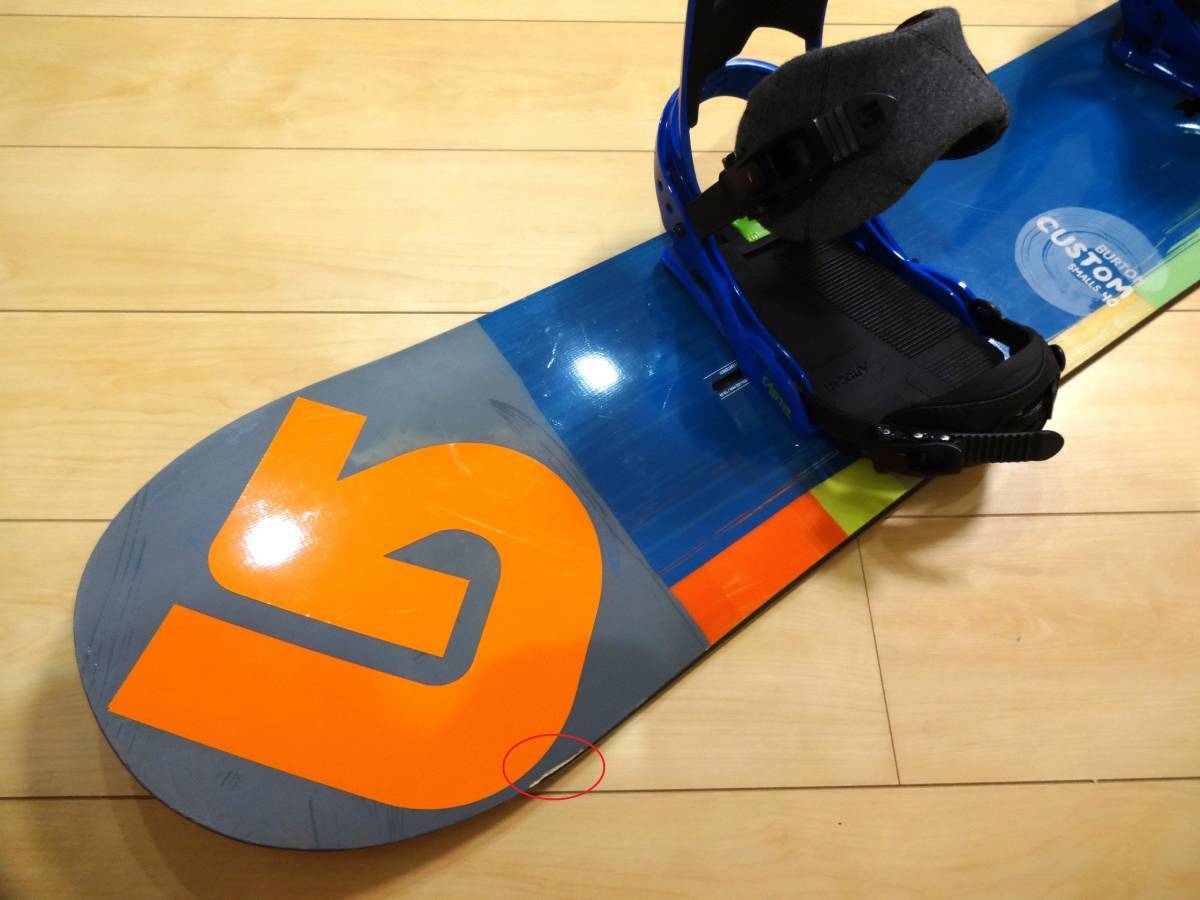 ☆ 美品 2015 BURTON CUSTOM SMALL 140 ビンディング Re:flex Sサイズ