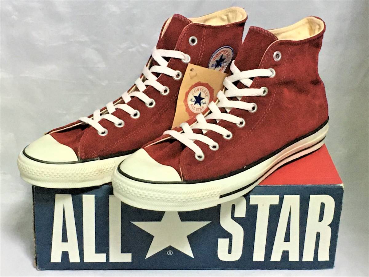 全ての 28cm 9.5 HI SUEDE MAROON STAR ALL 90s!USA製!希少レア