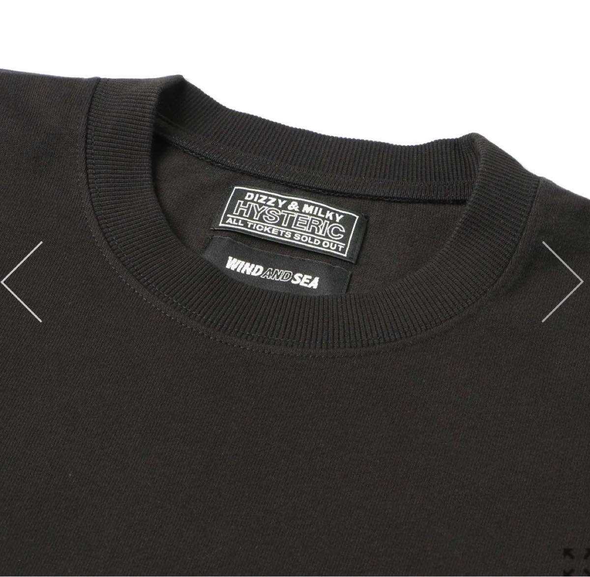 買収買収HYSTERIC GLAMOUR WIND AND SEA T 黒 L Wds Tシャツ
