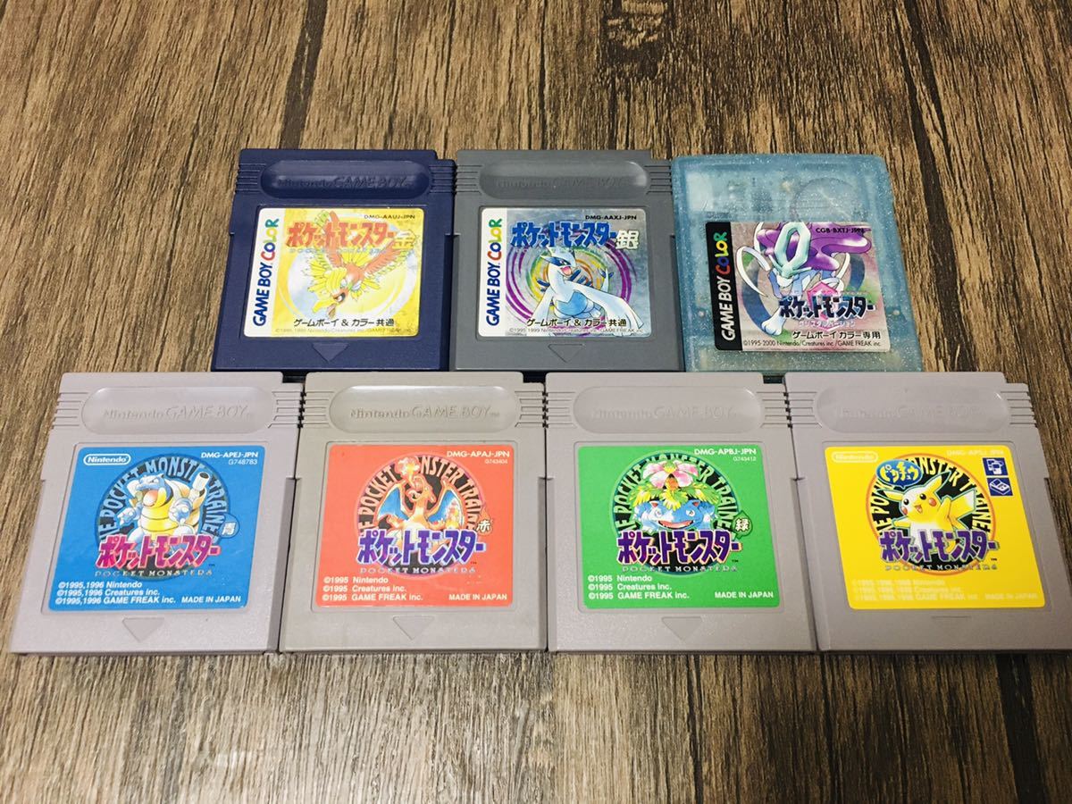 ヤフオク! - 【ポケットモンスターソフト7種類】ゲームボーイ ゲーム