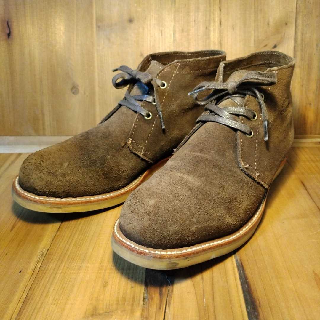 入手困難 廃盤 アメリカ製 チペワ CHIPPEWA チャッカブーツ US9.5E スエード アメカジ バイカー アウトドア ロカビリー ロックンロール USA