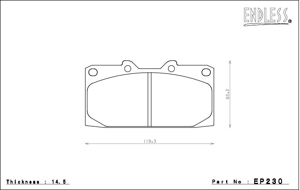 エンドレス MX72 ブレーキパッド 前後セット シルビア S15 H11/10～H14/9 オーテックバージョン_画像2