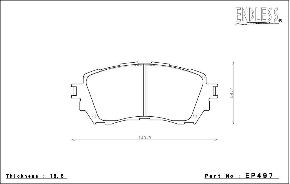 エンドレス MX72 ブレーキパッド 前後セット MAZDA 6 GJEFP GJ5FP GJ2FP GJ2AP GJEFW GJ5FW GJ2FW GJ2AW R1/8～_画像2