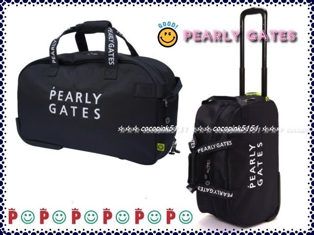 【70%OFF】 正規本物!パーリーゲイツ★PG2段ロゴ★キャリー型★ボストンバッグ★ロッカーバッグ★PG SMILEシリーズ★ブラック★入手困難 その他