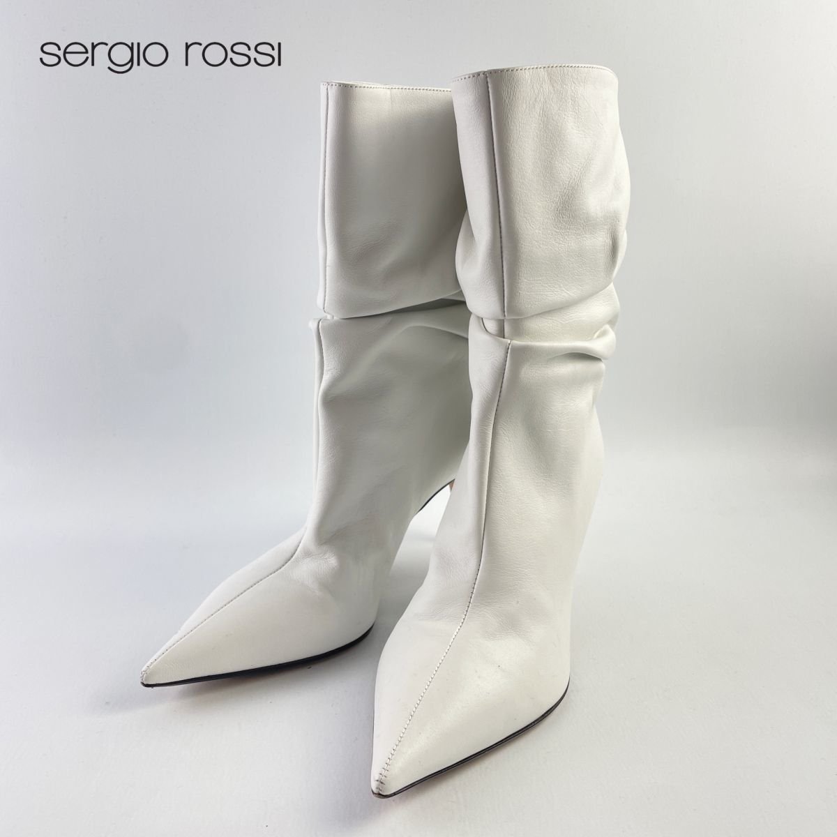 最新デザインの Rossi Sergio セルジオロッシ ホワイト/TB39 白 本革