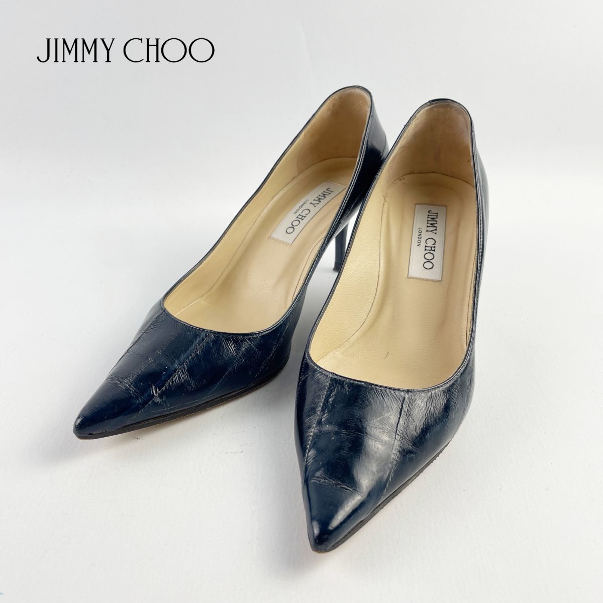 売れ筋アイテムラン パンプス 24.0 37 ジミーチュウ Choo Jimmy ヒール