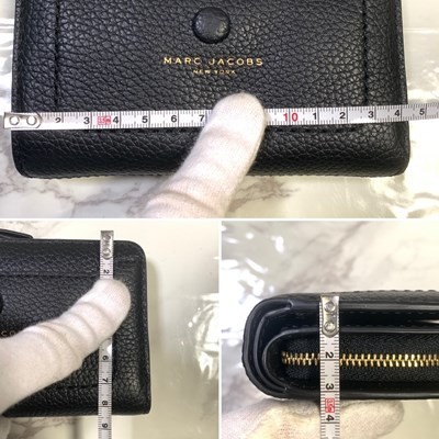 [1 goods limit ] Mark Jacobs purse black black Gold MARC BY MARC JACOBS #B258