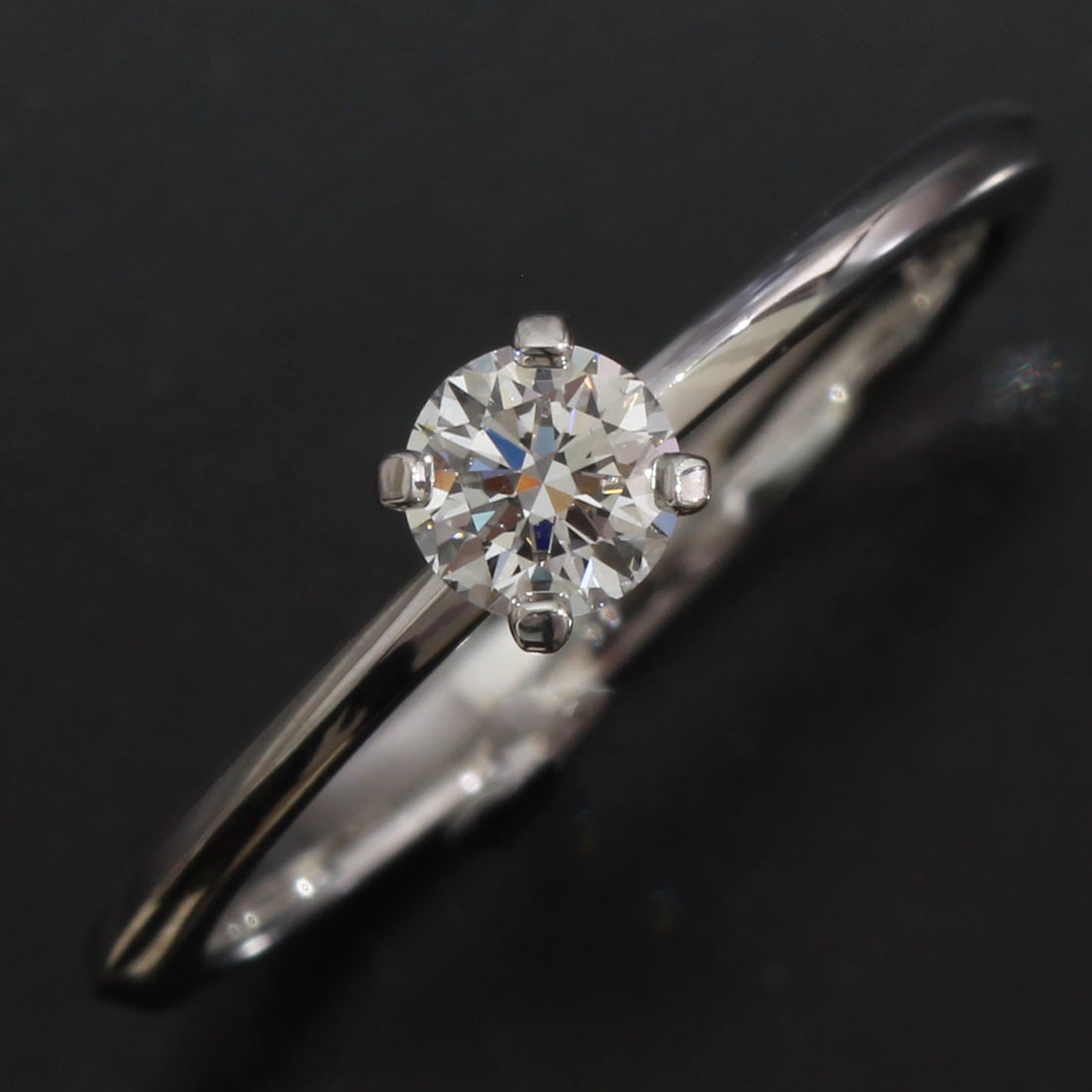 ティファニー 指輪 リング トゥルー 0.22ct PT950 8号 箱鑑 D9797 www