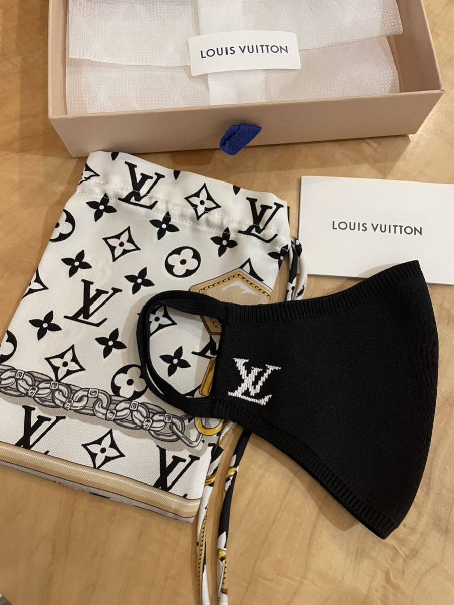 一部予約!】 LOUIS VUITTON ルイヴィトン マスク マイユ 黒 M76748