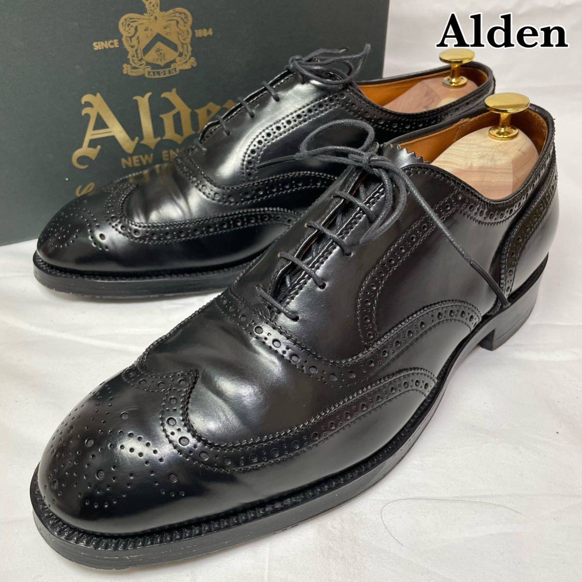 美品/オールデンAlden/サイズ9.5D/カーフ/ブラック smcint.com