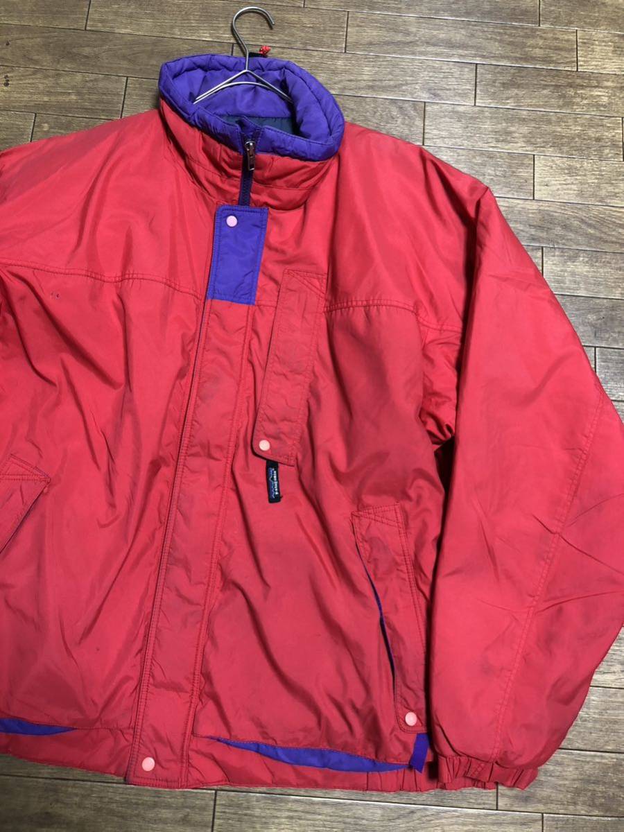 90s パタゴニア 中綿 ガイドジャケット L 赤 ビンテージ 80s バギーズ 