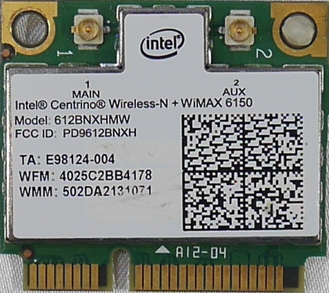 intel Centrino Wireless-N + WiMAX 6150 無線LANアダプタ 802.11n + WiMAX対応/612BNXHMW/WiFi + WWAN_画像1