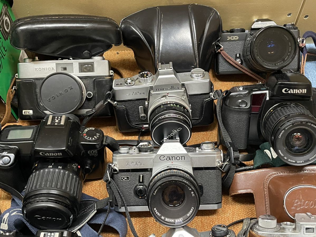 カメラ 大量おまとめ Nikon CANON minolta PENTAX OLIMPUS デジカメ 双眼鏡 レンズ 他 動作未確認◇1420Ａ 