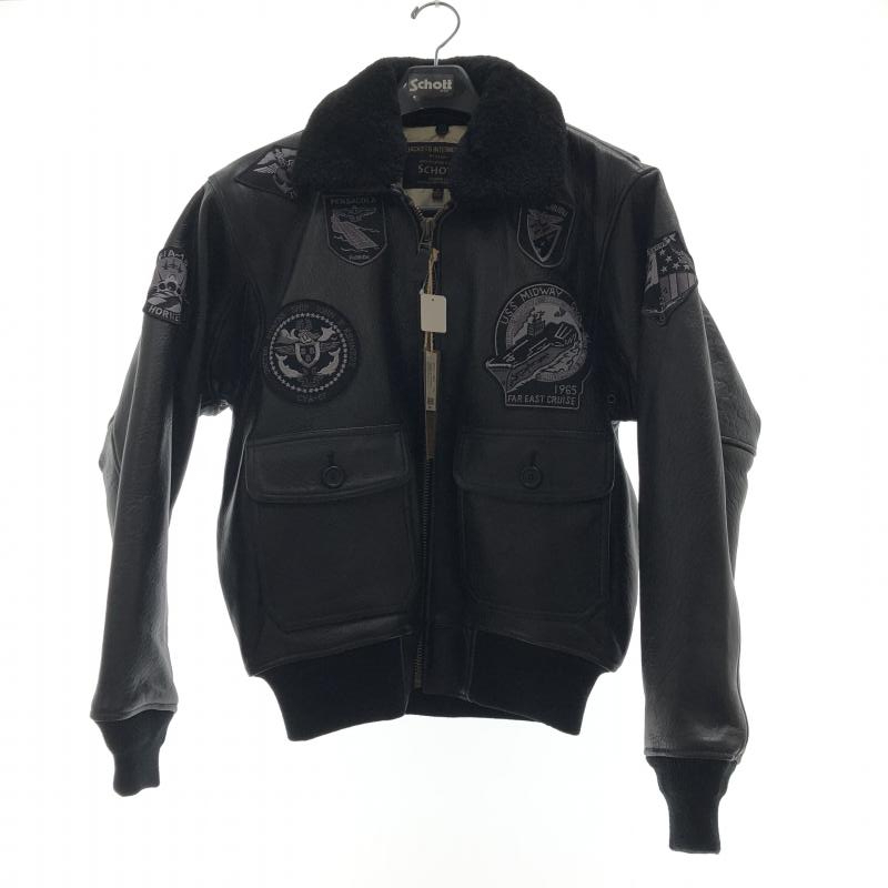 Schott ショット B-3ボアジャケット 黒 sizeL タグ付き【未使用】 で