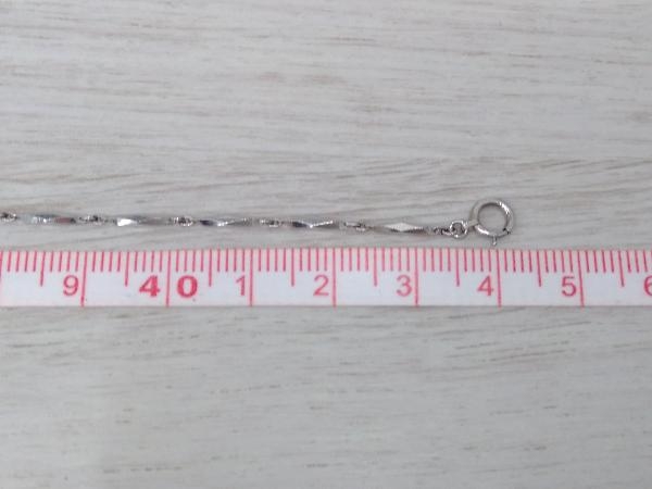 PT850 切子 ネックレス 約44cm 7.4gの画像4