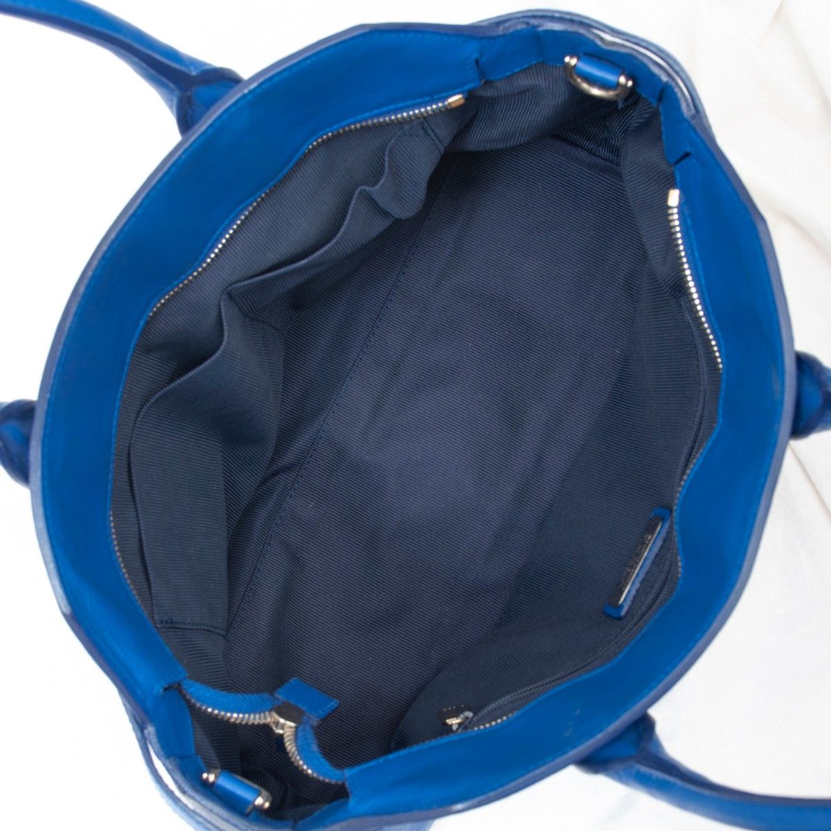 【美品】FURLA(フルラ) アリーチェ ALICE サッチェル レザー ショルダーバッグ ブルー 青 レディース ハンドバッグ