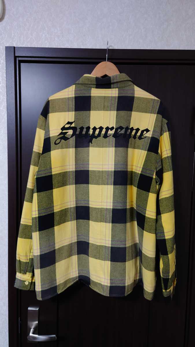 Supreme Quilted Flannel Shirt Yellow XL
