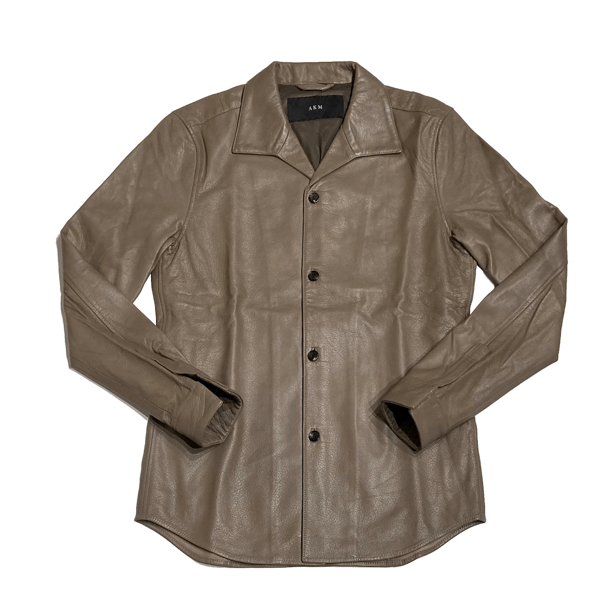 一度着18 5万 20SS AKM WRINKLE SHIRTS レザー シャツ 1piu1uguale3