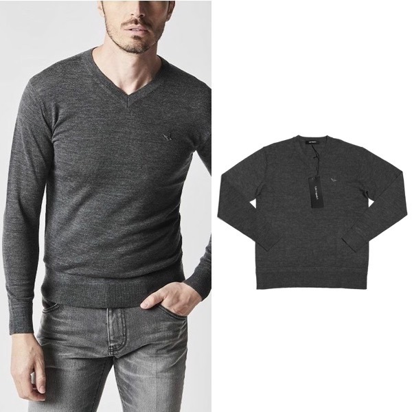 もらって嬉しい出産祝い カシミア混 PLAIN V-NECK 1piu1uguale3 新品