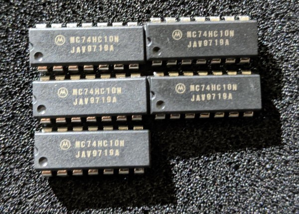 IC Motorola MC74HC10N 5個セット_商品外観