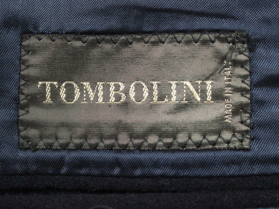 イタリア製 TOMBOLINI × COLOMBO コロンボ トンボリーニ カシミヤ100% 金ボタン 紺ブレザー ジャケット 50_画像3