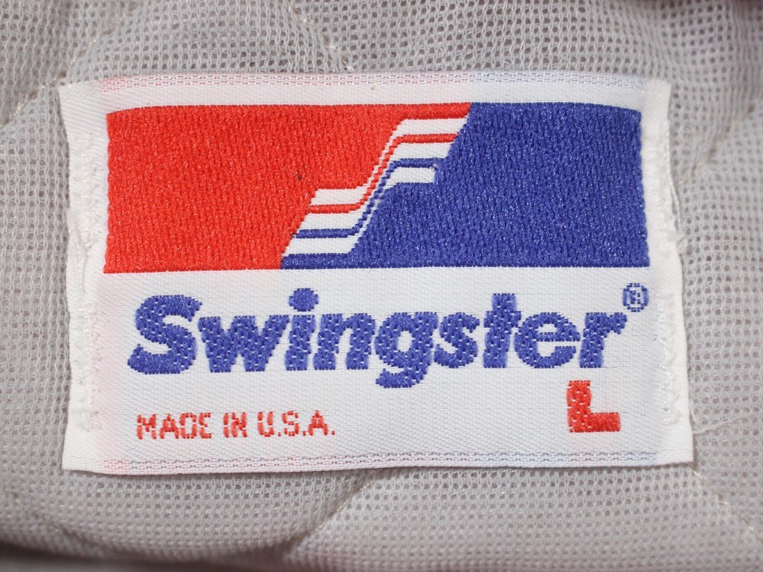USA製 Swingster シカゴ ブルズ ナイロンスタジャン L ビンテージ_画像3