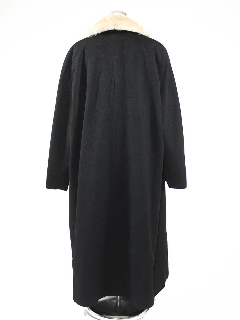  Italy made HERNO DONNA hell no cashmere 100% long coat black 