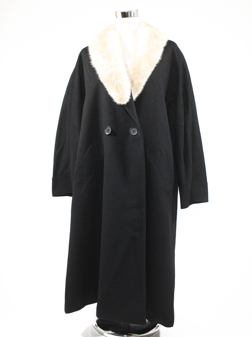  Italy made HERNO DONNA hell no cashmere 100% long coat black 