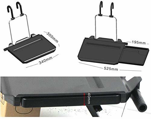 Sutekus 車載用テーブル 車中食 ノートパソコン用 テーブル マウス使える引き出し付 車用簡易テーブル カーテーブル 折りたたみ_画像4