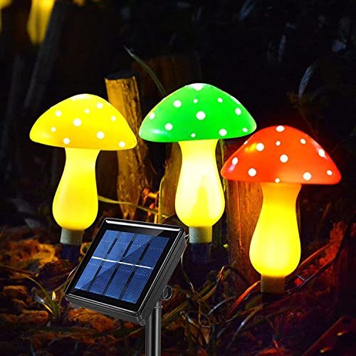 ソーラー キノコ妖精ライト ストリングライト LED 埋め込みライト 屋外ガーデンデコレーションライト マッシュルームライト_画像1