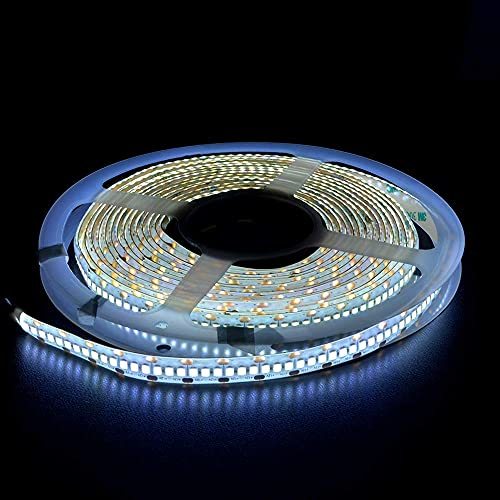 LEDテープライト 12V 防水 高密度 240LED/m 1チップ 白ベース 60cm (ケーブル長1m) 発光色：白色_画像3