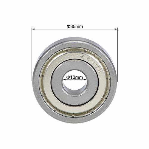 uxcell ベアリング 深溝玉軸受 6300ZZ ホイールベアリング トランスミッションベアリング ベアリング 10x35x11mm Z2二重シールドクロム鋼_画像4