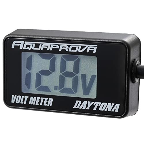 デイトナ AQUAPROVA (アクアプローバ) バイク用 電圧計 デジタル 防水 バックライト コンパクト ボルトメーター_画像1