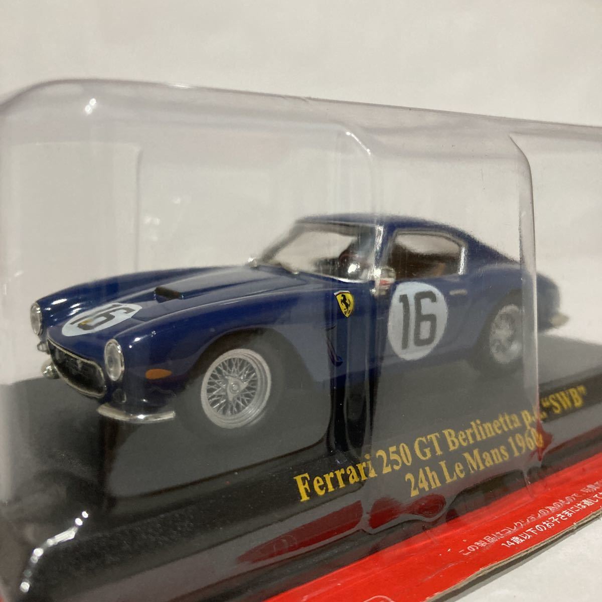 アシェット 公式フェラーリF1コレクション 1/43 Ferrari 250 GT Berlinetta p.c. SWB 24h Le Mans 1960年 #16 GP マシン ミニカーの画像1