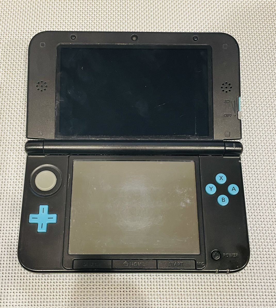 ニンテンドー3DS LL リミテッドパック ターコイズXブラック　本体動作品　送料無料　付属品付き　Nintendo 3DS LL