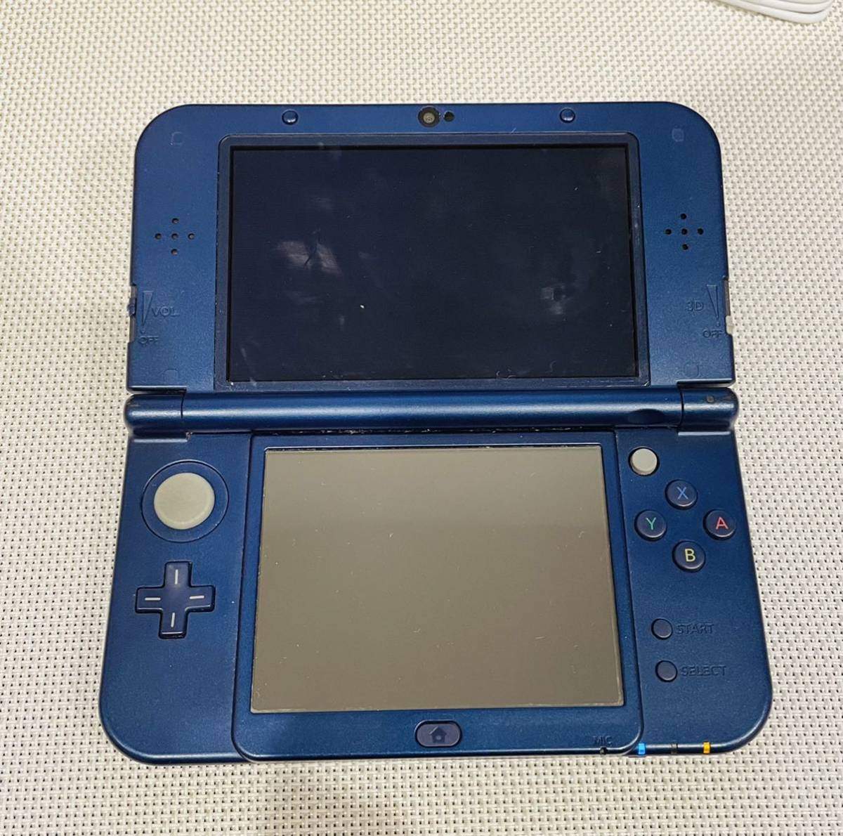 Newニンテンドー3DS LL メタリックブルー 本体動作品 送料無料 付属品