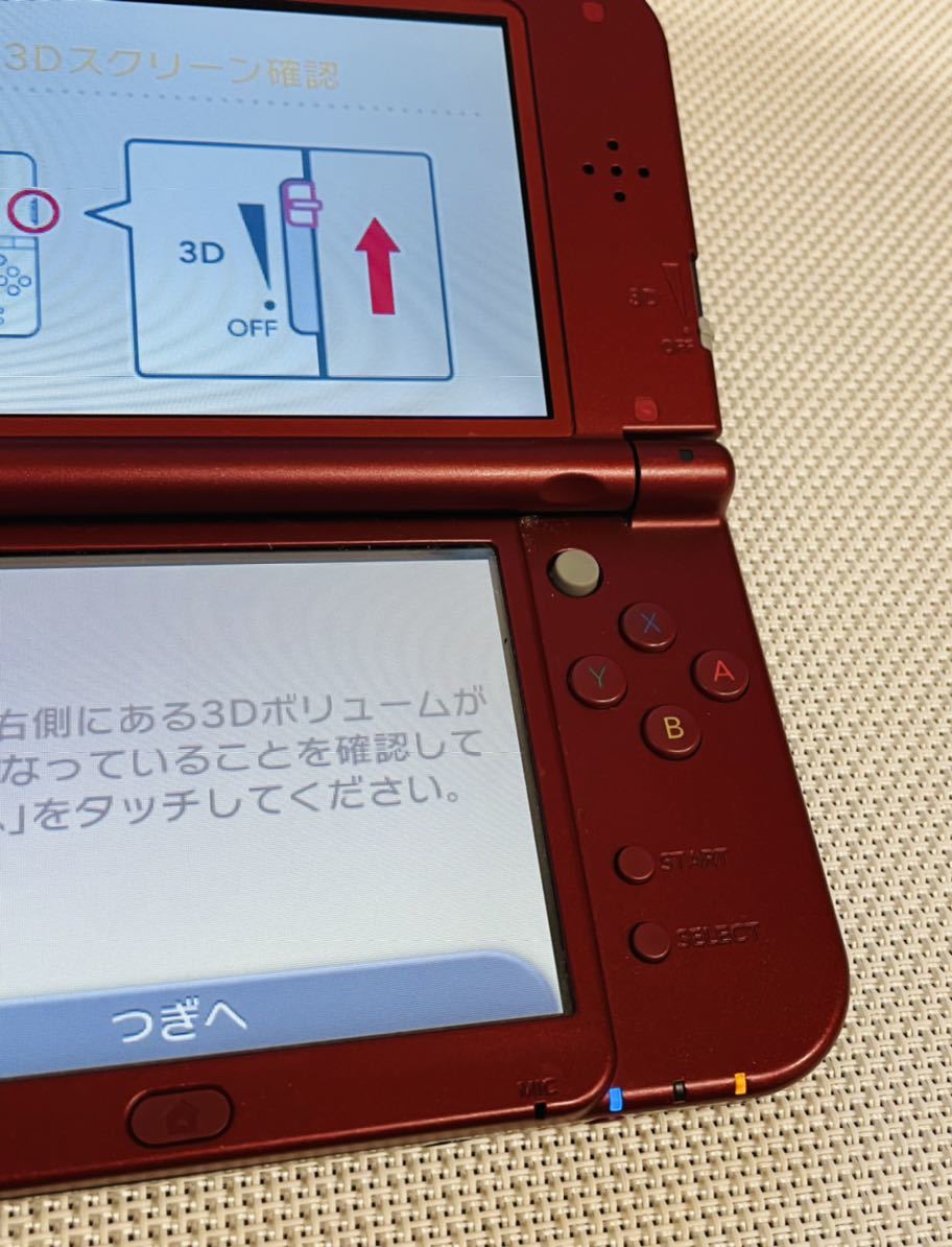 Newニンテンドー3DS LL メタリックレッド 本体動作品 送料無料 付属品