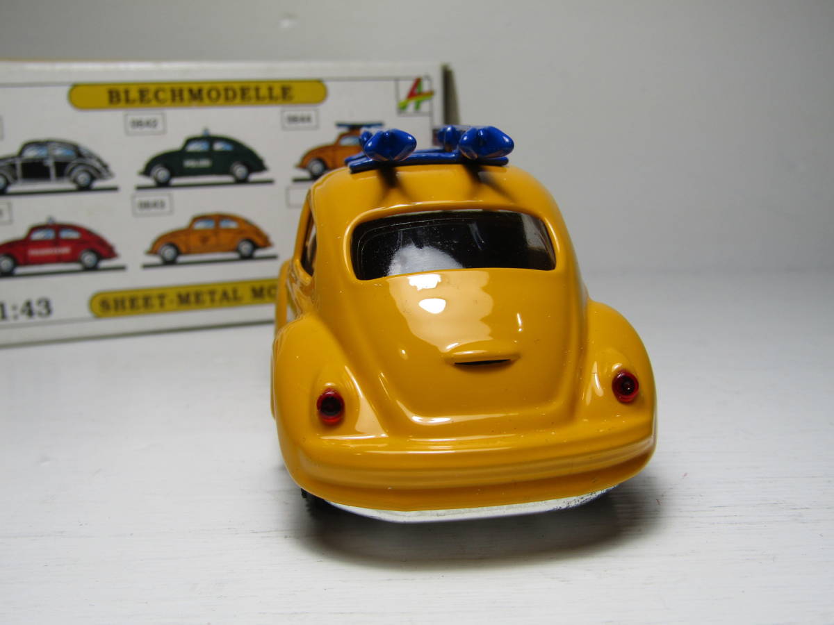 Volkswagen 1/43 1/32 フォルクスワーゲン ビートル Type1 BAG VW Beetle FLAT4 Lucky Yellow バグ 12V 6V KOVAP RETRO（ブリキ製） _画像4