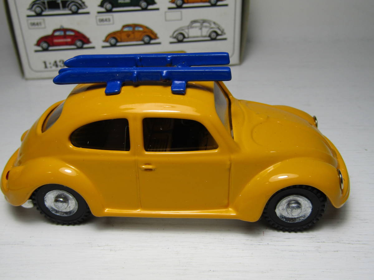 Volkswagen 1/43 1/32 フォルクスワーゲン ビートル Type1 BAG VW Beetle FLAT4 Lucky Yellow バグ 12V 6V KOVAP RETRO（ブリキ製） _画像7