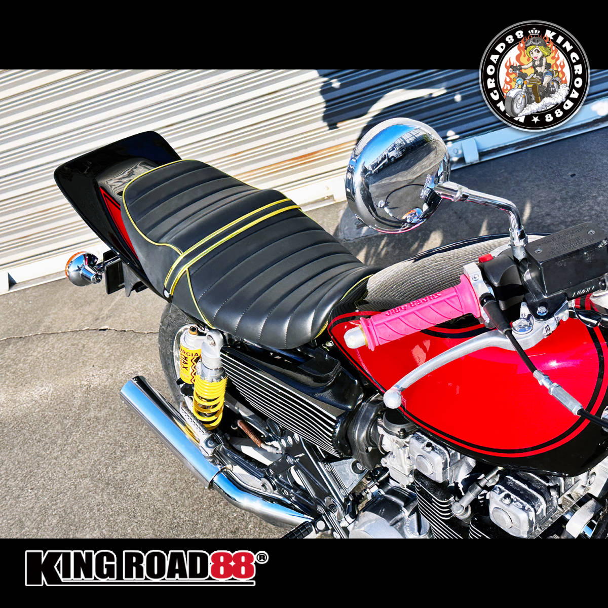 カワサキゼファー400 Ⅱ型 後期 / ZR400Cタックロールシートあんこ抜き
