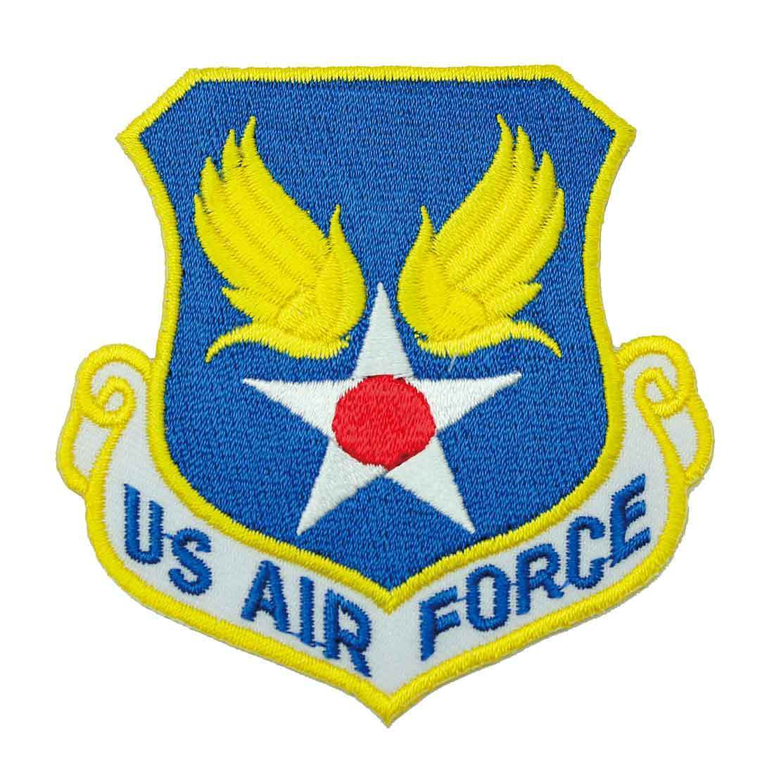 ★新品 US AIR FORCE 軍物 紋章 ミリタリー ワッペン アイロン 簡単貼り付け アップリケ 刺繍_画像1