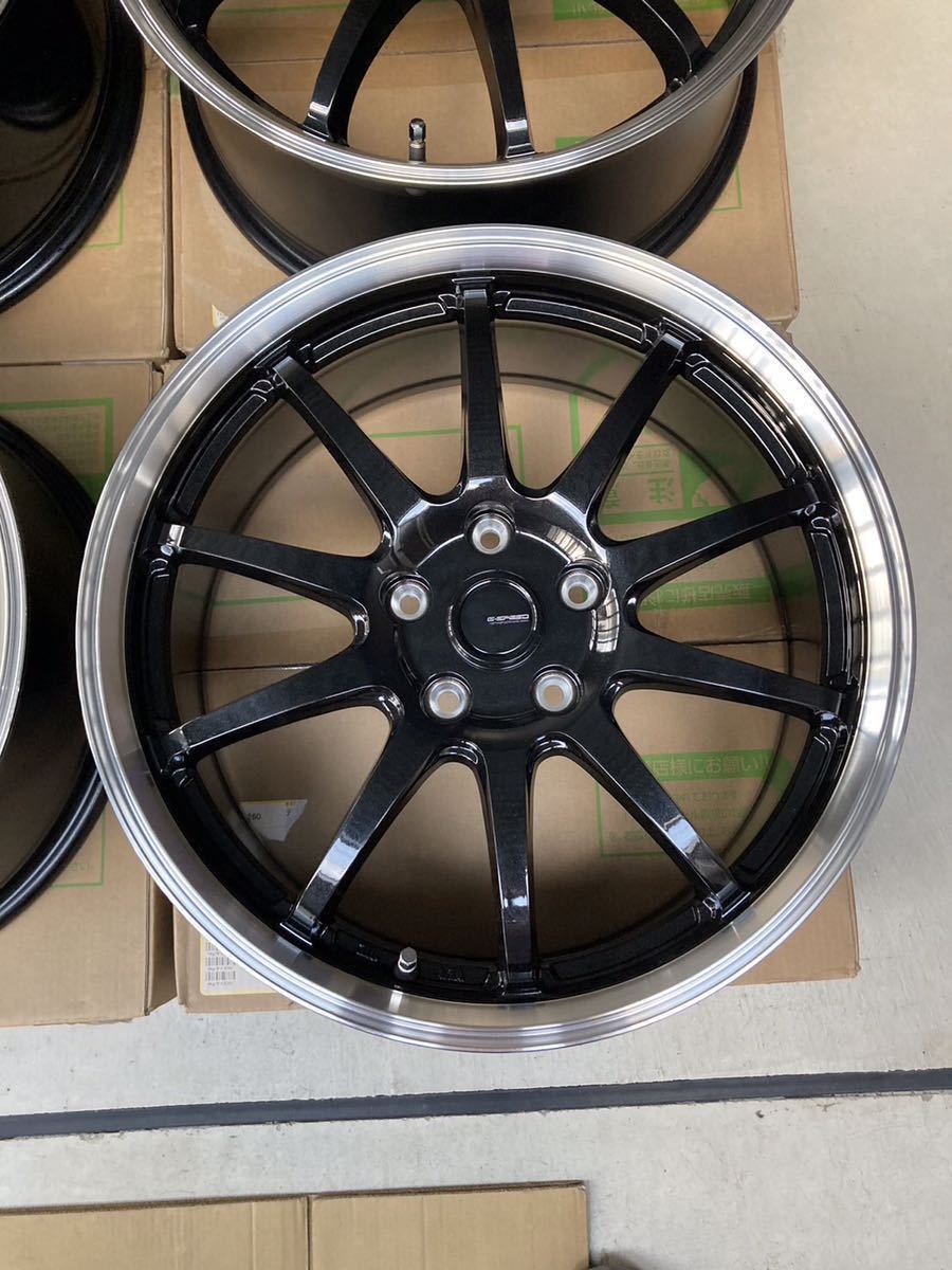 未使用 HOT STUFF ホットスタッフ G-SPEED P-04 18×7.5J +55 PCD114.3