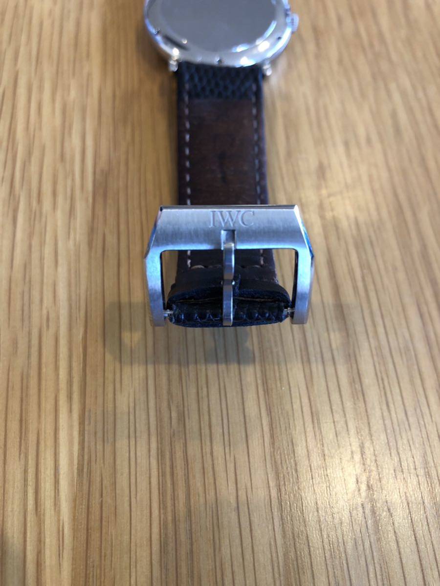 美品 IWC IW353301 ポートフィノ 白文字盤 自動巻き 純正尾錠