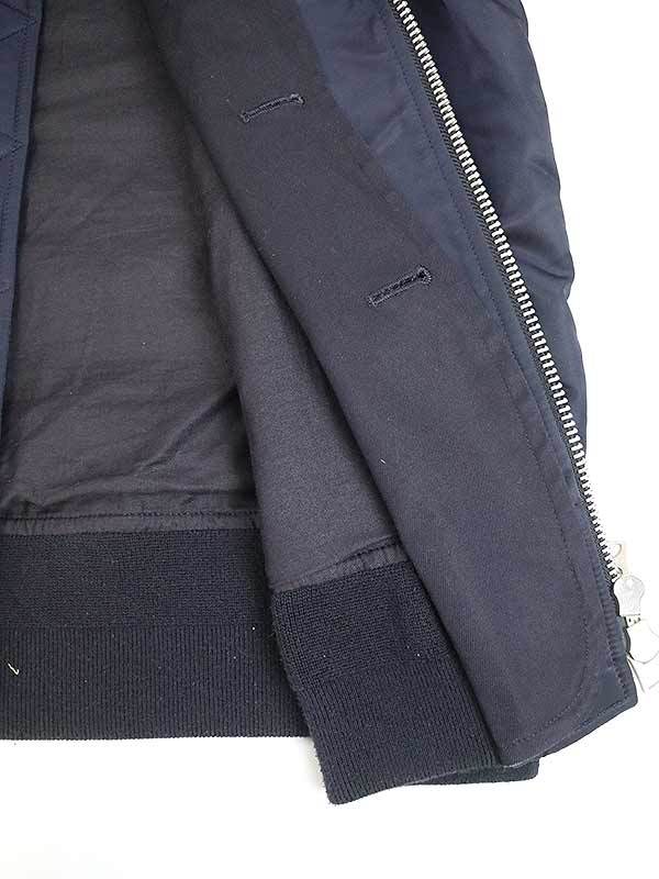 Sacai サカイ ハイブリッドドッキングMA-1ジャケット ネイビー サイズ
