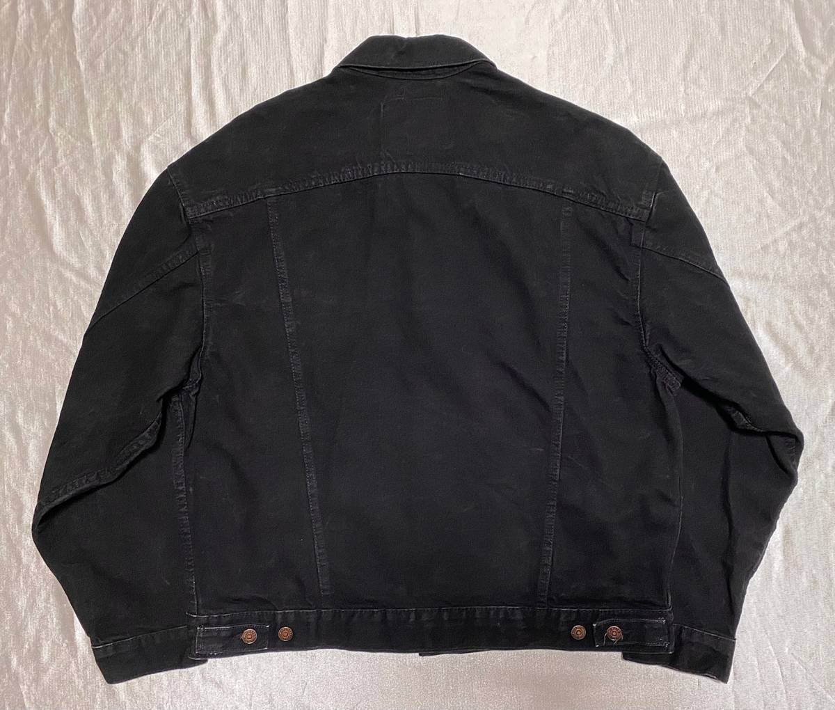 90s Levi's リーバイス 70507 -4159　LARGE ブラック デニム ジャケット　L　サルファ 黒 MADE IN USA アメリカ製_画像2